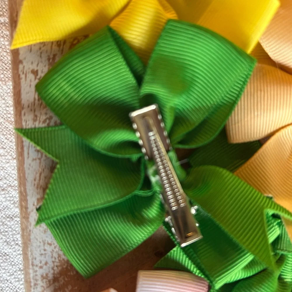 Clip on Satin Hair Bows lot